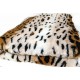Coupon tissu fausse fourrure tigre 210x170cm 