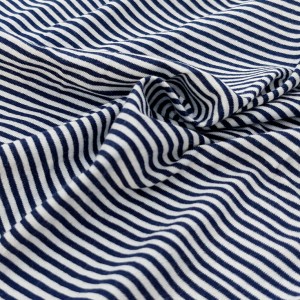 Destock 2.1m tissu jersey coton rayure tissé largeur 175cm 