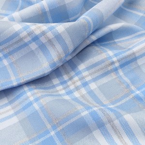 Déstock 1.1m tissu pure laine tartan écossais souple bleu largeur 153cm