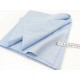 Destock 1.03m tissu coton et lin dobby souple bleu largeur 148cm
