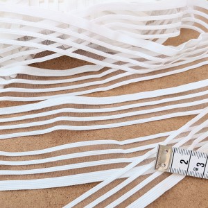 Déstock 15m élastique dentelle lingerie haute couture blanc largeur 2.5cm