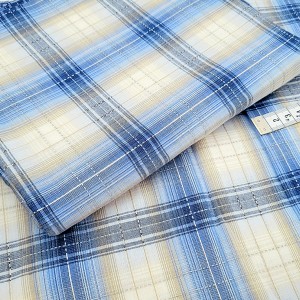 Destock 0.9m tissu écossais coton doux carreaux tissé teint largeur 150cm