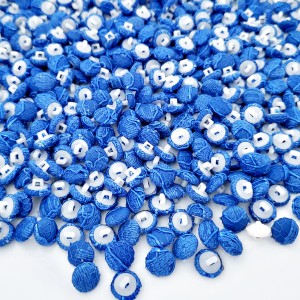 Déstock lot de plusieurs centaines de boutons recouverts tissu dentelle taille 1.2cm
