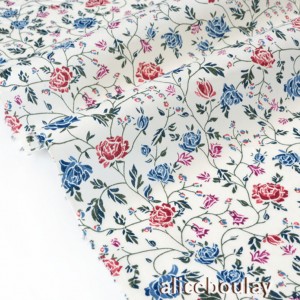 Tissu liberty tana lawn williams marine 0.85m