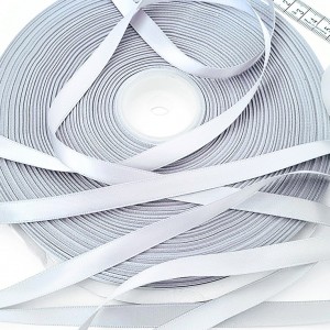 Déstock 90m ruban satin double face gris clair largeur 10mm