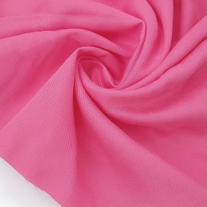 Destock 2m tissu gabardine lin cupro haute couture rose délavé largeur 149cm