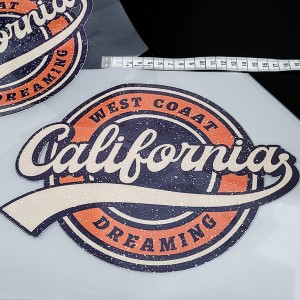 Destock Transfert textile thermocollant california taille 17x24.5cm