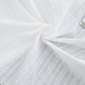 Destock lot 2.1m tissu coton lavé jacqurd doux blanc largeur 146cm 