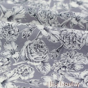 Destcok tissu liberty tana lawn sheree gris clair x 1mètre