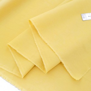 Destock 1.6m tissu popeline coton soyeux doux moutarde largeur 157cm