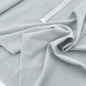 Destock 1.9m tissu polyester stretch fluide gris largeur 153cm