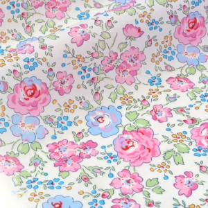 Tissu liberty tana lawn felicite rose bleu x 1mètre