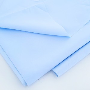 Destock 0.63m tissu doublure polyester fin souple bleu largeur 150cm 