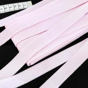 Destock 10m ruban élastique plat doux rose largeur 2.1cm