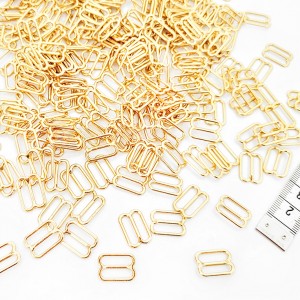 Mercerie lot de 50 boucles en laiton bikini soutien-gorges lingerie sous vêtement taille 1.7*1.1cm