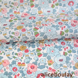 Tissu liberty tana lawn betsy porcelaine 0.98m