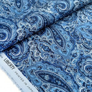 Tissu liberty tana lawn tessa bleu x 1 mètre