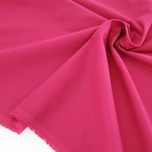Déstock 1.75m tissu batiste coton soyeux framboise largeur 140cm 