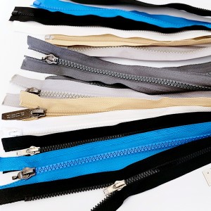 Destock 7 fermetures glissière zip séparable multicolore longueur 55-70cm