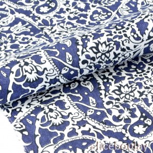 Destock tissu liberty tana lawn lagos laurel marine 0.96m