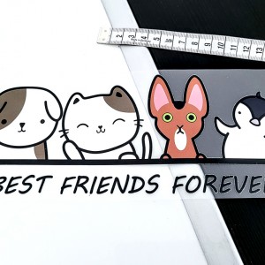 Destock transfert textile thermocollant applique best friends forever taille 22x9cm