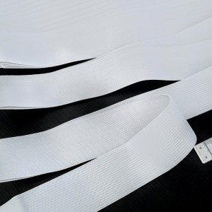 Destock lot 7.6m ruban élastique plat fin souple blanc largeur 3.5cm