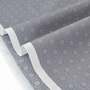 Tissu américain-style japonais motif géométrique gris x 50cm 