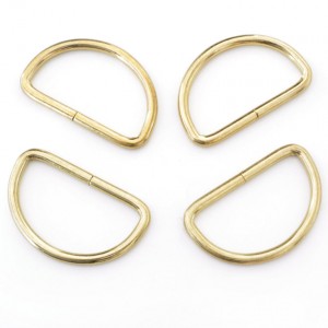 Lot de 4 boucles passant laiton taille 40x24mm 