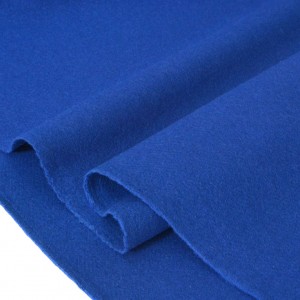 Tissu laine fluide doux couleur bleu x50cm