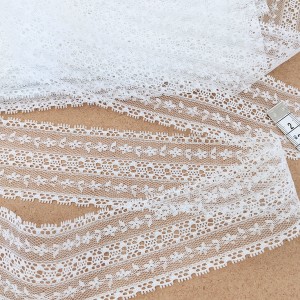 Déstock 14m dentelle de calais raide largeur 5.5cm