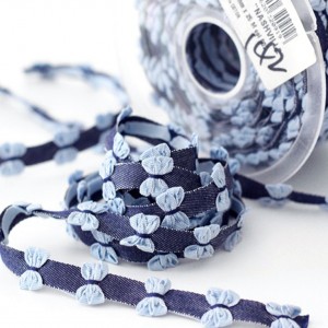 Destock 11.4m galon noeuds papillon jean largeur 1.4cm