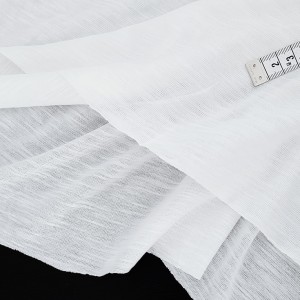 Destock 1.9m tissu jersey polycoton doux fluide blanc grande largeur 207cm