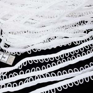 Destock 15.6m galon élastique brides boutonnières blanc largeur 1.3cm