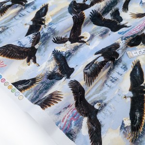 Destock 1.8m tissu américain coton doux patchwork aigle largeur 116cm