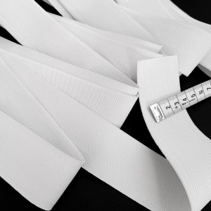 Destock 4m ruban élastique plat blanc largeur 4.4cm