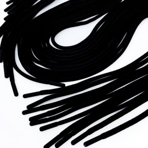 Destock 10 cordons de serrage très doux avec extrémités de cordon noir longueur 115cm