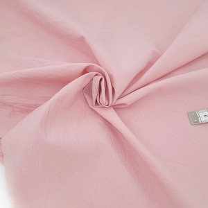 Déstock 1.5m tissu popeline coton lavé soyeux doux rose poudré largeur 158cm 