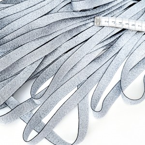 Déstock 20m ruban lurex pailletté argenté largeur 12mm