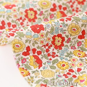 Tissu liberty tana lawn d'anjo Jaune 1.2m