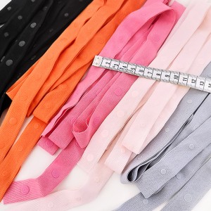 Destock lot 10m boutons de pression sur bande YKK fluide 5 couleurs largeur 20mm