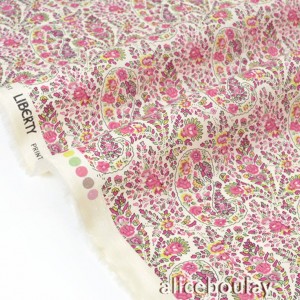 Tissu liberty tana lawn hope rose x 1 mètre