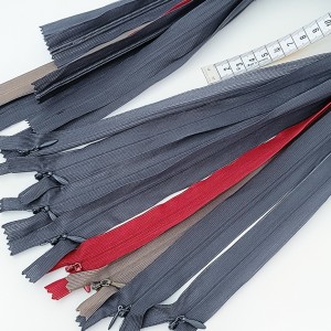 Destock lot 8 fermetures glissière zip invisible longueur 60cm