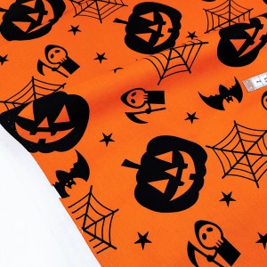 Destock 2m tissu américain coton patchwork thème halloween largeur 153cm