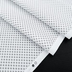 Destock 1.5m tissu japonais sevenberry popeline coton soyeux fleuri noir largeur 113cm