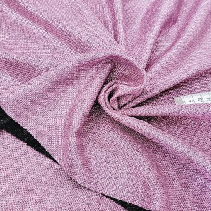 Déstock 2.1m tissu tulle lurex pailleté doublé doux fluide rose mauve largeur 150cm
