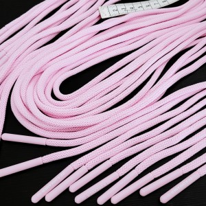 Destock 10 cordons de serrage avec extrémités de cordon en plastique rose longueur 120cm