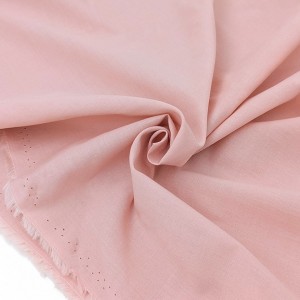Destock 2m tissu batiste coton doux rose poudré largeur 156cm